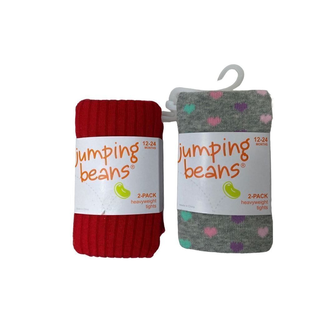 Jumping Beans®Girls 12-24Months Two 2-
Pack Warmwear Tights